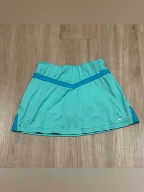 Nike Teal & Deep Teal V-Detail Mini Skort